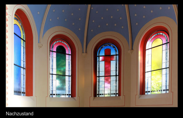 Erfurt, Gustav-Adolf-Kirche Entwurf / Teilausführung, Gustav–Adolf–Kirche, Apsisfenster